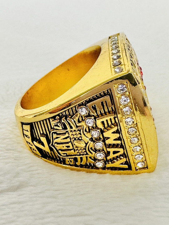 1998 Denver Broncos Championship Ring W Box, Elway, US SHIP - EB Sports Champion's Cache