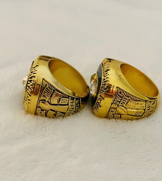 2 PCS Miami Dolphins Championship Ring SET, US SHIP 1972/73 - EB Sports Champion's Cache