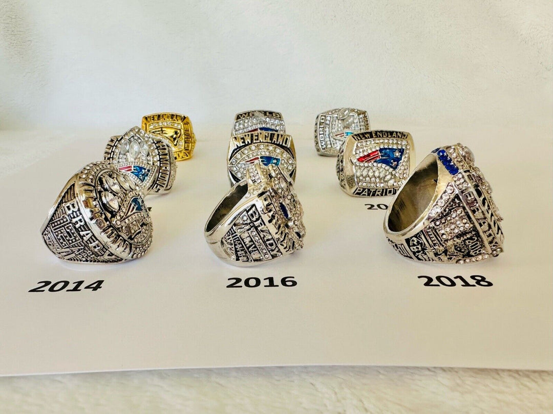 New England Patriots Championship Ring W Box Brady, US SHIP, PICK YOUR RING! - EB Sports Champion's Cache