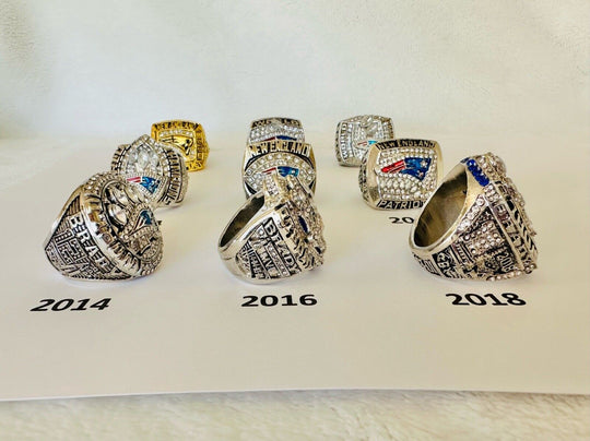 New England Patriots Championship Ring W Box Brady, US SHIP, PICK YOUR RING! - EB Sports Champion's Cache