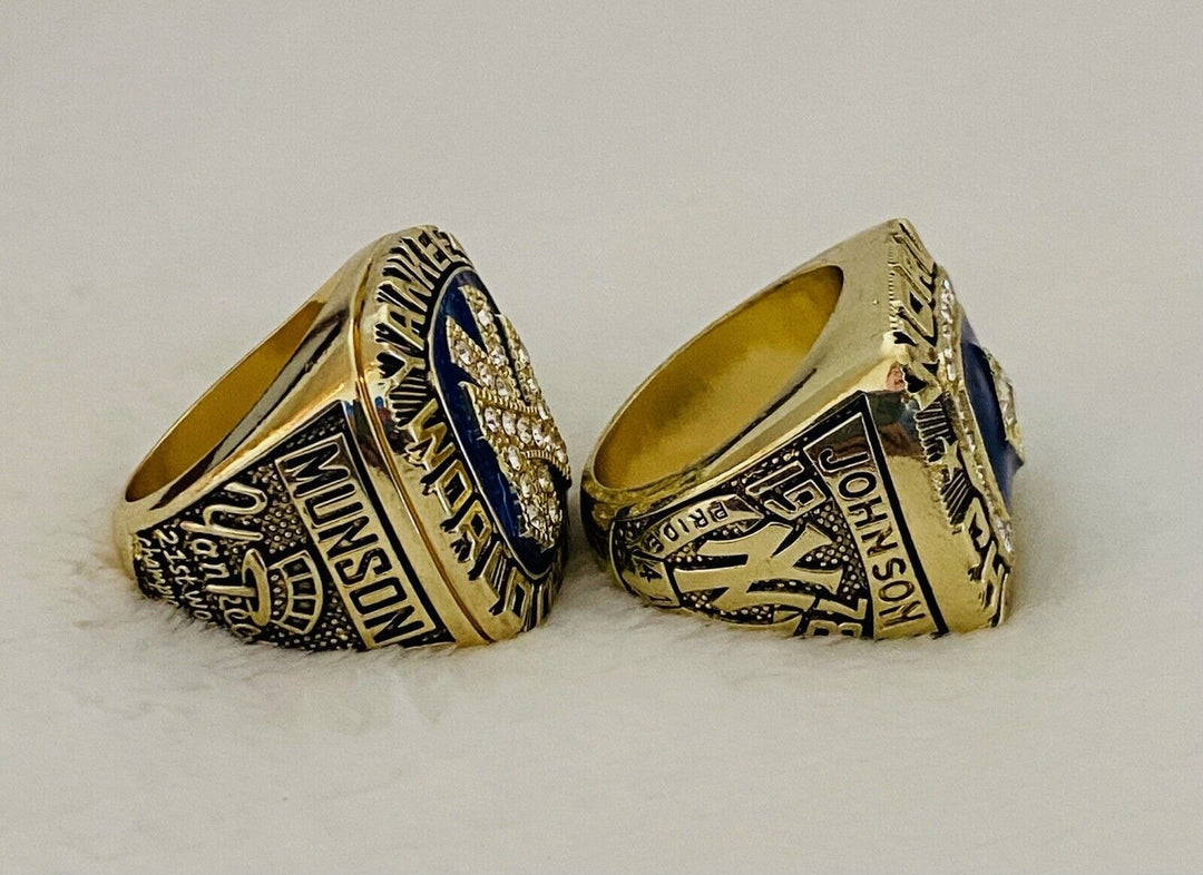 2 PCS NEW YORK Yankees World Series Champions Ring Set W Box,  SHIP 1977/78 - EB Sports Champion's Cache