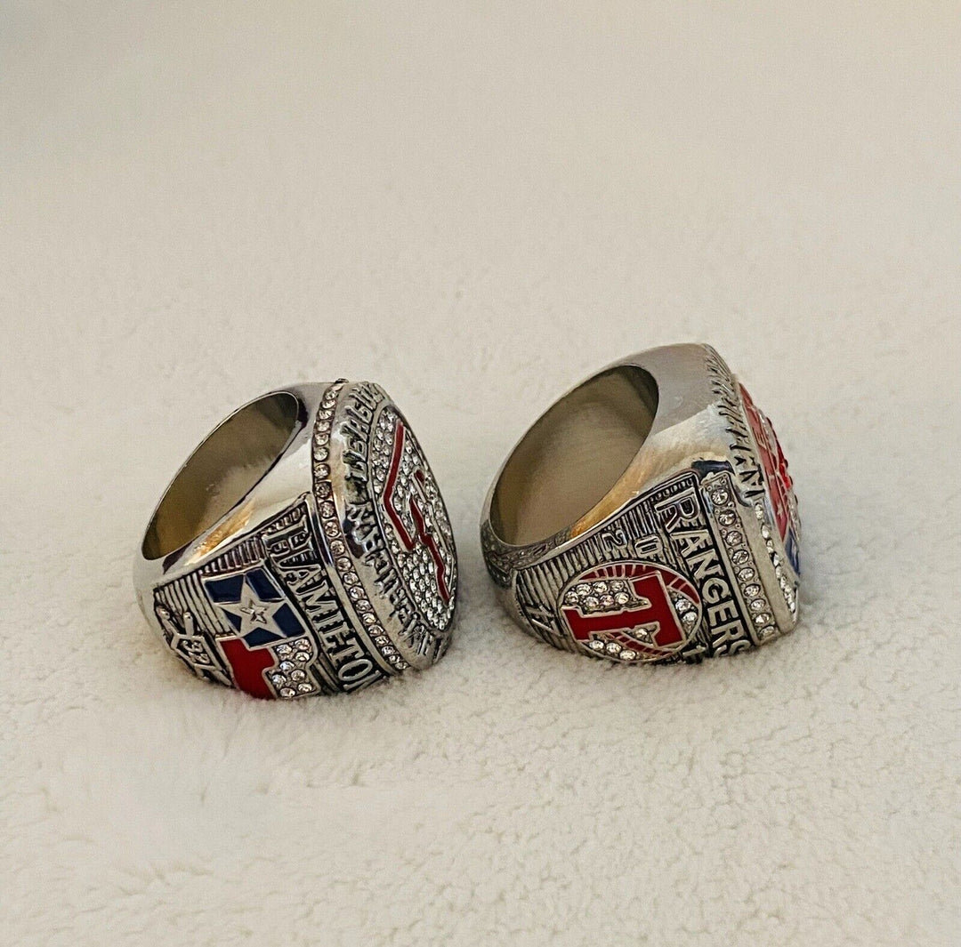 TEXAS RANGERS American League Championship RING Set,  SHIP - EB Sports Champion's Cache