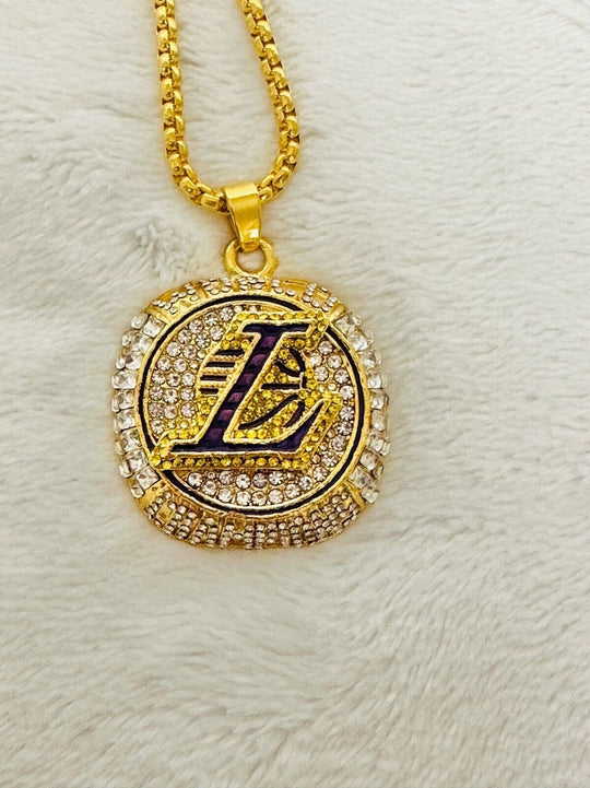 2020 Los Angeles Lakers NBA Championship Pendant Necklace,  SHIP - EB Sports Champion's Cache
