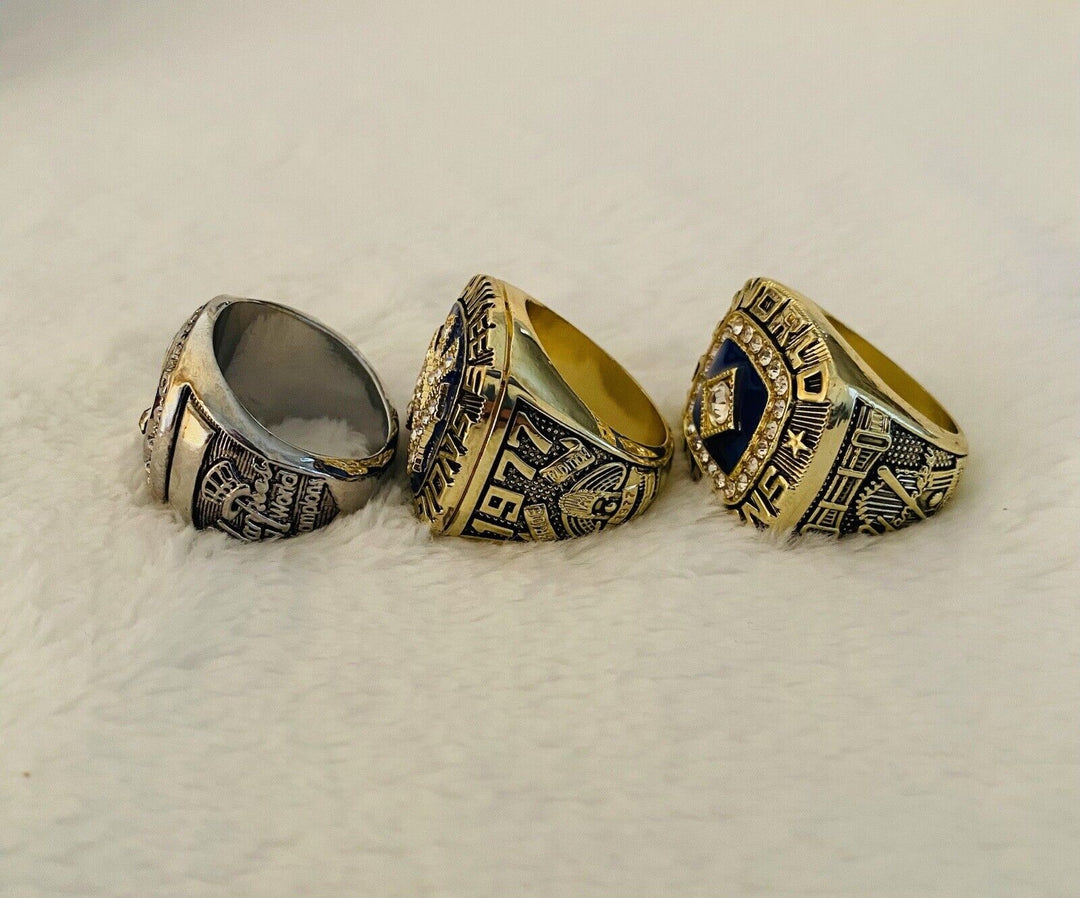 3 PCS NEW YORK Yankees World Series Champions Ring Set W Box, US SHIP 1963/77/78 - EB Sports Champion's Cache