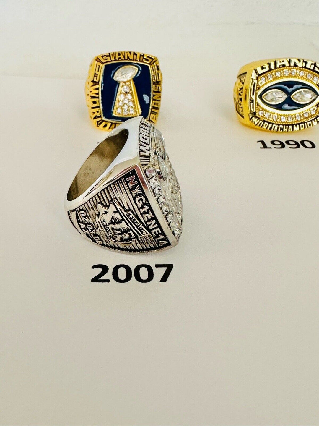 New York Giants Championship Ring W Box, US SHIP, PICK YOUR RING!!! - EB Sports Champion's Cache