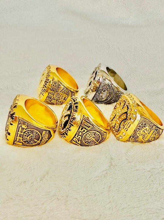 5 PCS NEW YORK Yankees World Series Champions Ring Set, US SHIP 1996-2009 - EB Sports Champion's Cache