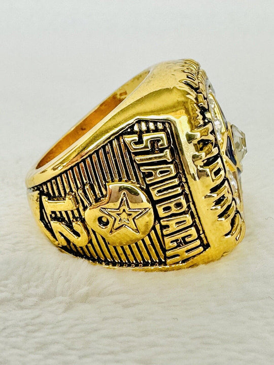1971 Dallas Cowboys Championship Ring W Box, Roger Staubach, US SHIP - EB Sports Champion's Cache