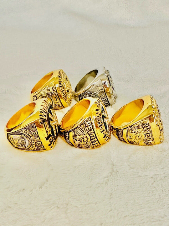 5 PCS NEW YORK Yankees World Series Champions Ring Set, US SHIP 1996-2009 - EB Sports Champion's Cache