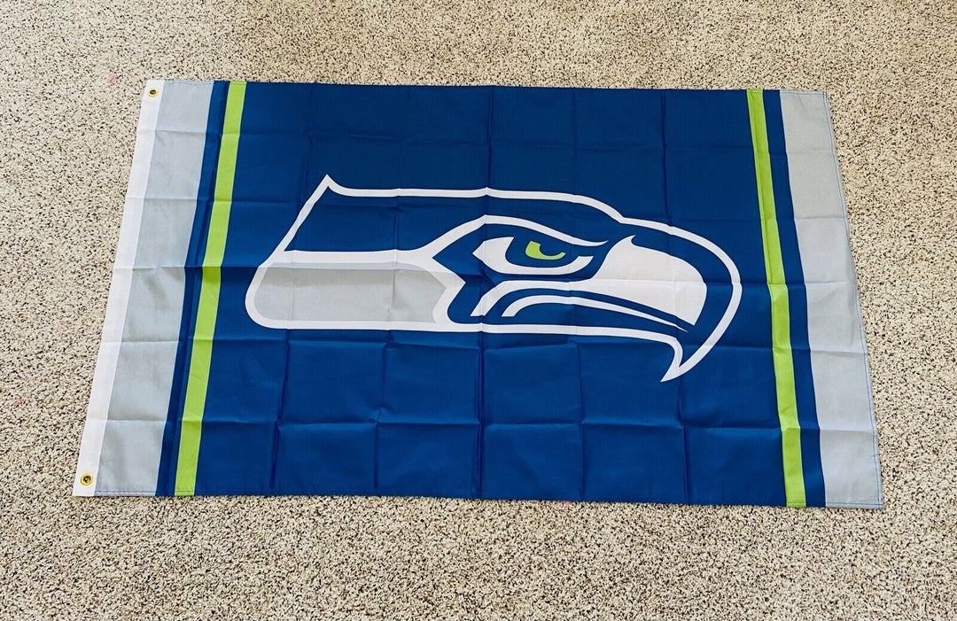 Seattle Seahawks Large 3 X 5 Flag/Banner. FREE SHIPPING! - EB Sports Champion's Cache