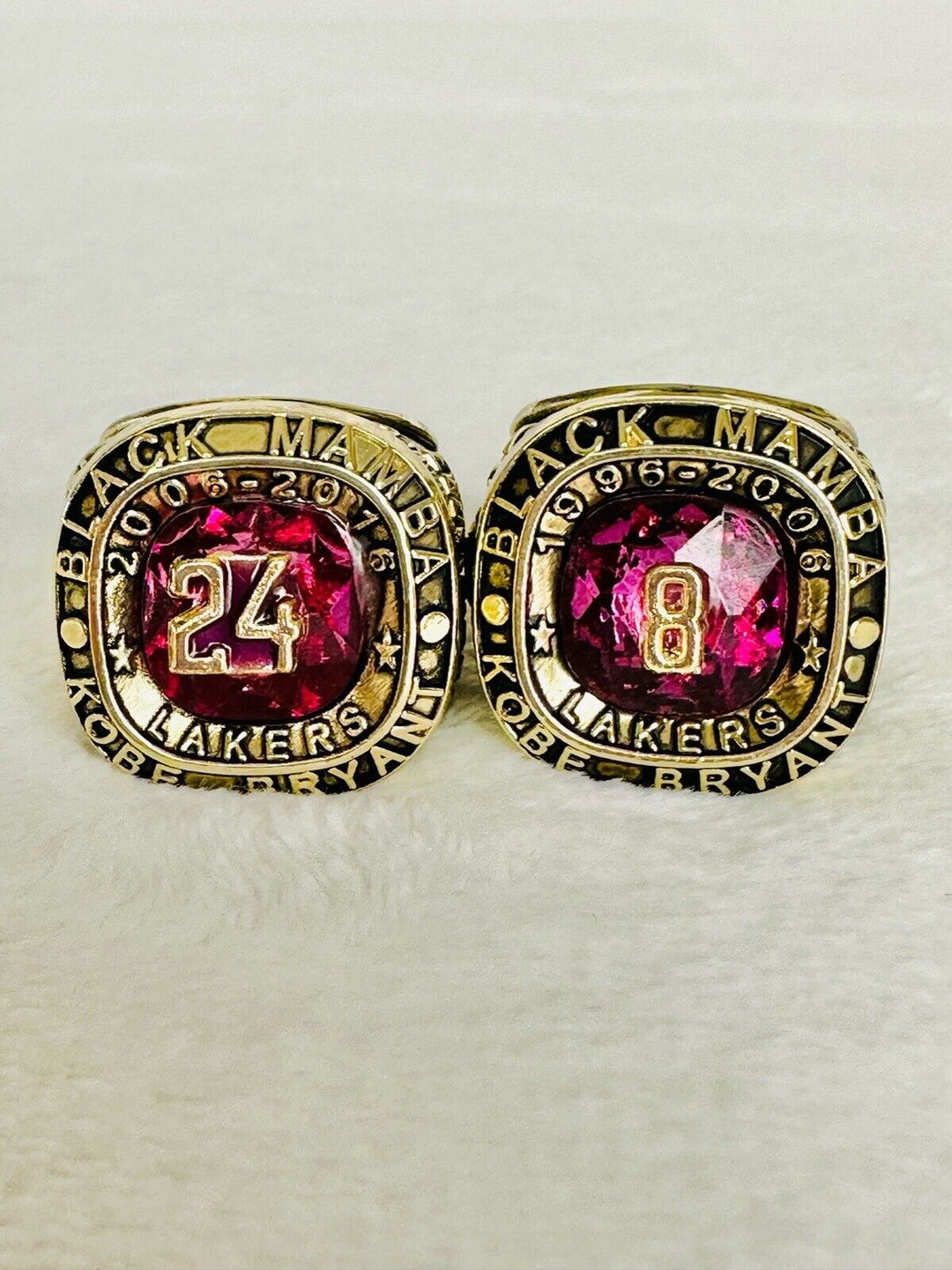 5 Pcs Los Angeles Lakers Kobe Bryant Ultimate Ring Collection Set W Box, US SHIP - EB Sports Champion's Cache