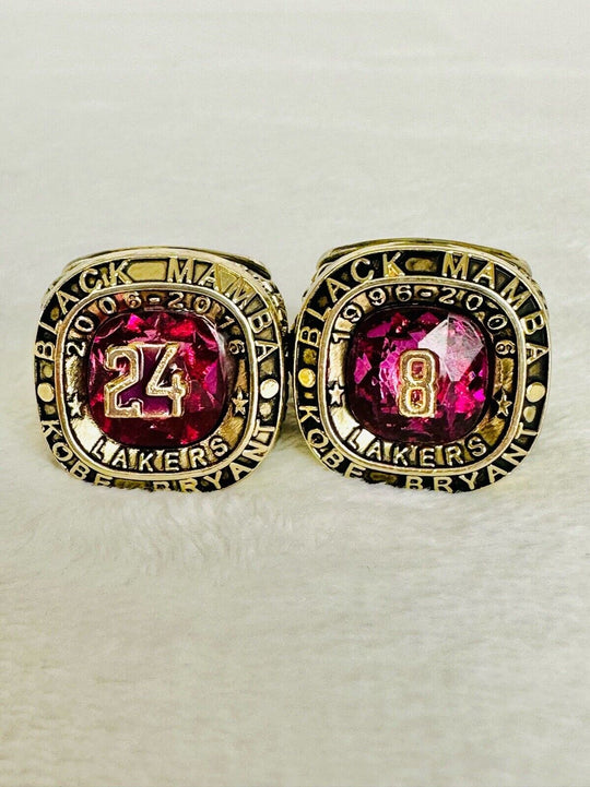 5 Pcs Los Angeles Lakers Kobe Bryant Ultimate Ring Collection Set W Box, US SHIP - EB Sports Champion's Cache