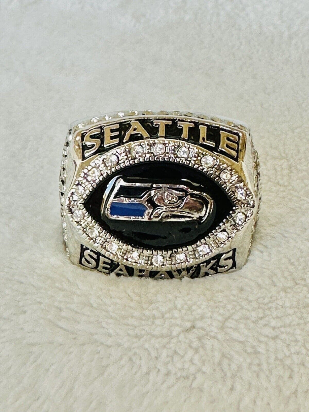 2005 Seattle Seahawks Silver Plated NFC Championship Ring W Box USA  SHIP - EB Sports Champion's Cache