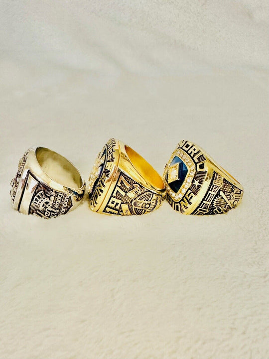 3 PCS NEW YORK Yankees World Series Champions Ring Set, US SHIP 1963/77/78 - EB Sports Champion's Cache