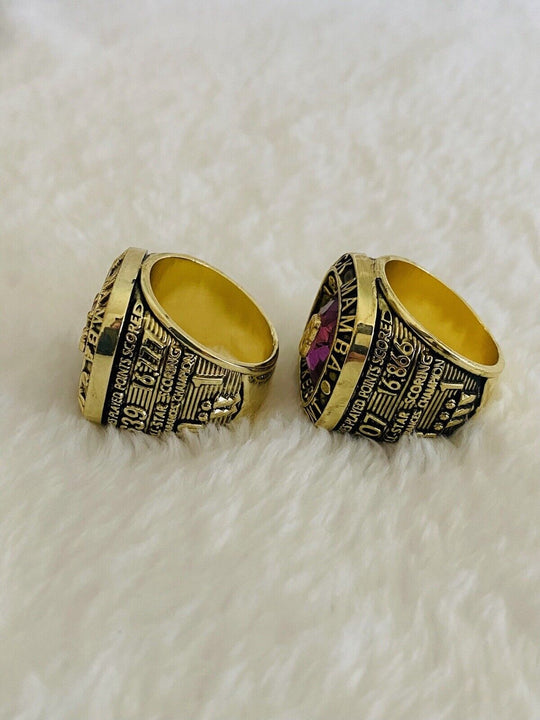 2 Pcs Los Angeles Lakers Kobe Bryant Hall Of Fame Ring Set W Case,  SHIP - EB Sports Champion's Cache