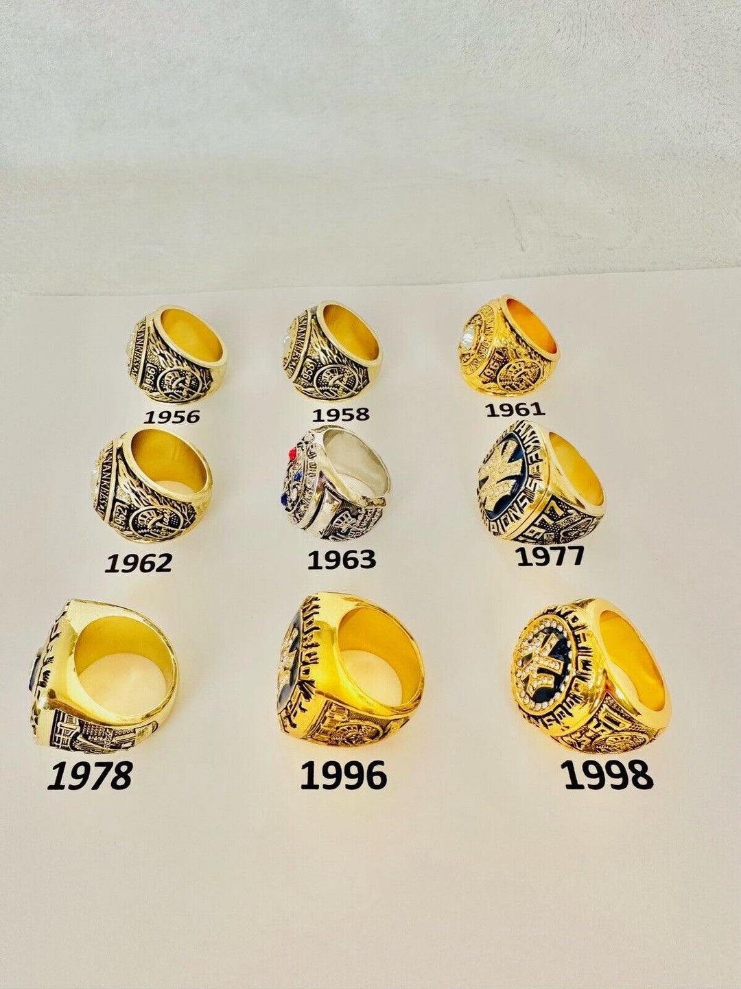 NEW YORK Yankees World Series Champions Ring, US SHIP 1956-1998, PICK YOUR RING - EB Sports Champion's Cache