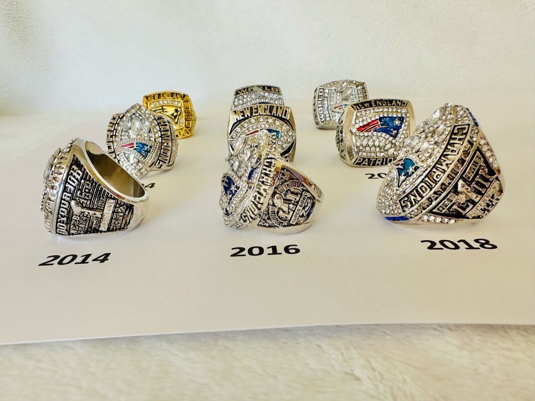New England Patriots Championship Ring W Box Brady, US SHIP, PICK YOUR RING! - EB Sports Champion's Cache