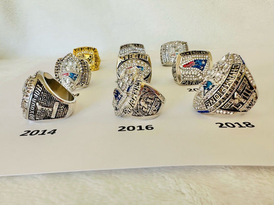 New England Patriots Championship Ring W Box Brady, US SHIP, PICK YOUR RING! - EB Sports Champion's Cache