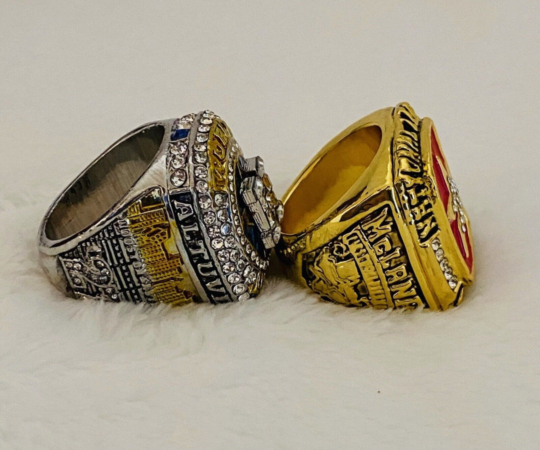 2 PCS HOUSTON ASTROS CHAMPIONSHIP Ring Set W BOX,  SHIP - EB Sports Champion's Cache