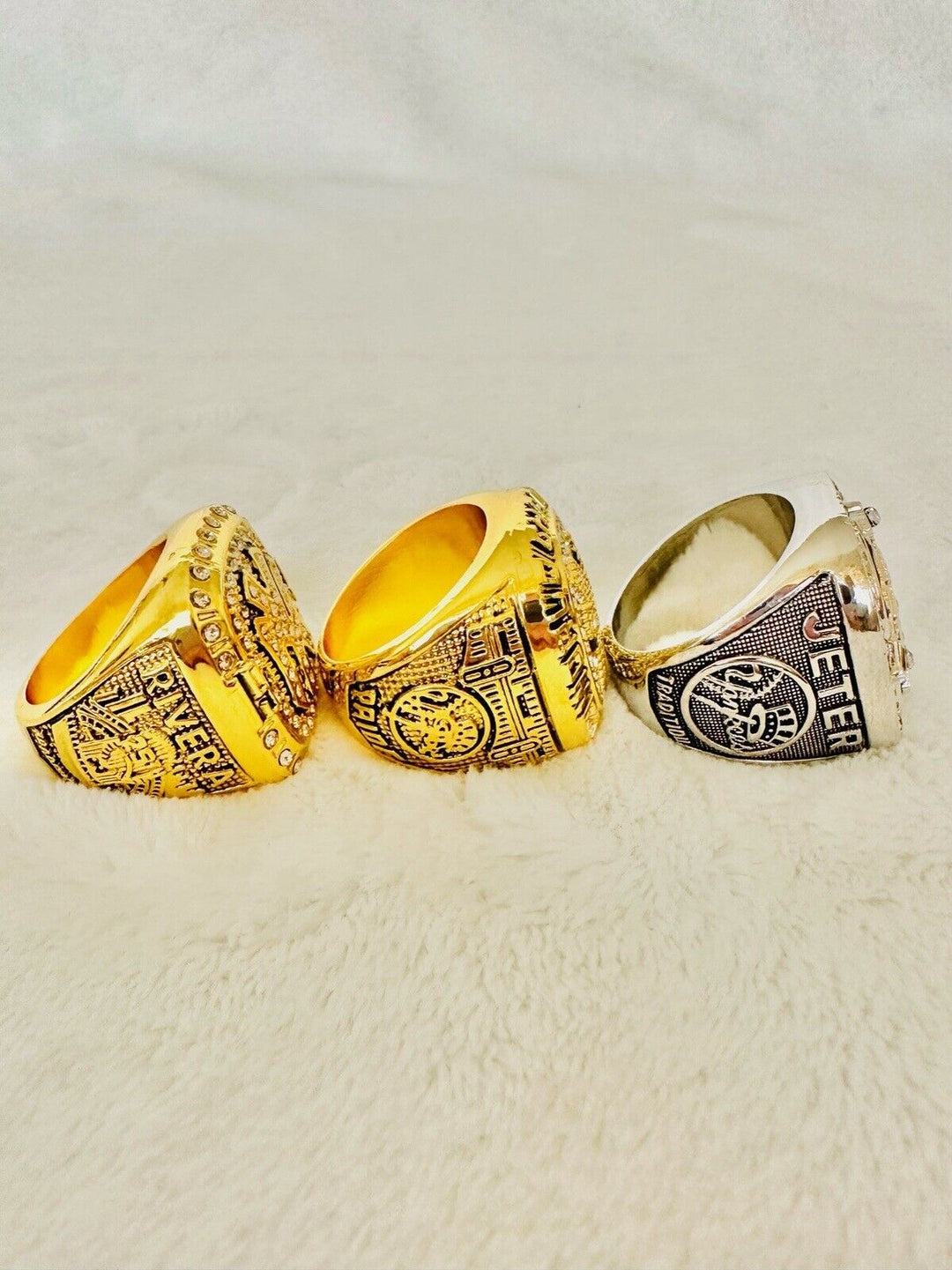 7 PCS NEW YORK Yankees World Series Champions Ring Set, US SHIP 1977-2009 - EB Sports Champion's Cache