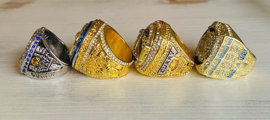 4 PCS Golden State Warriors Championship Ring Complete Set,  SHIP - EB Sports Champion's Cache