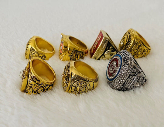 Chicago Ultimate Collection Championship Ring SET,  Ship Bears, Cubs - EB Sports Champion's Cache