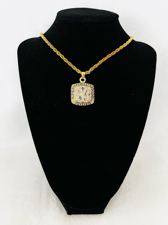 2000 NEW YORK Yankees World Series Championship Pendant Necklace,  SHIP - EB Sports Champion's Cache
