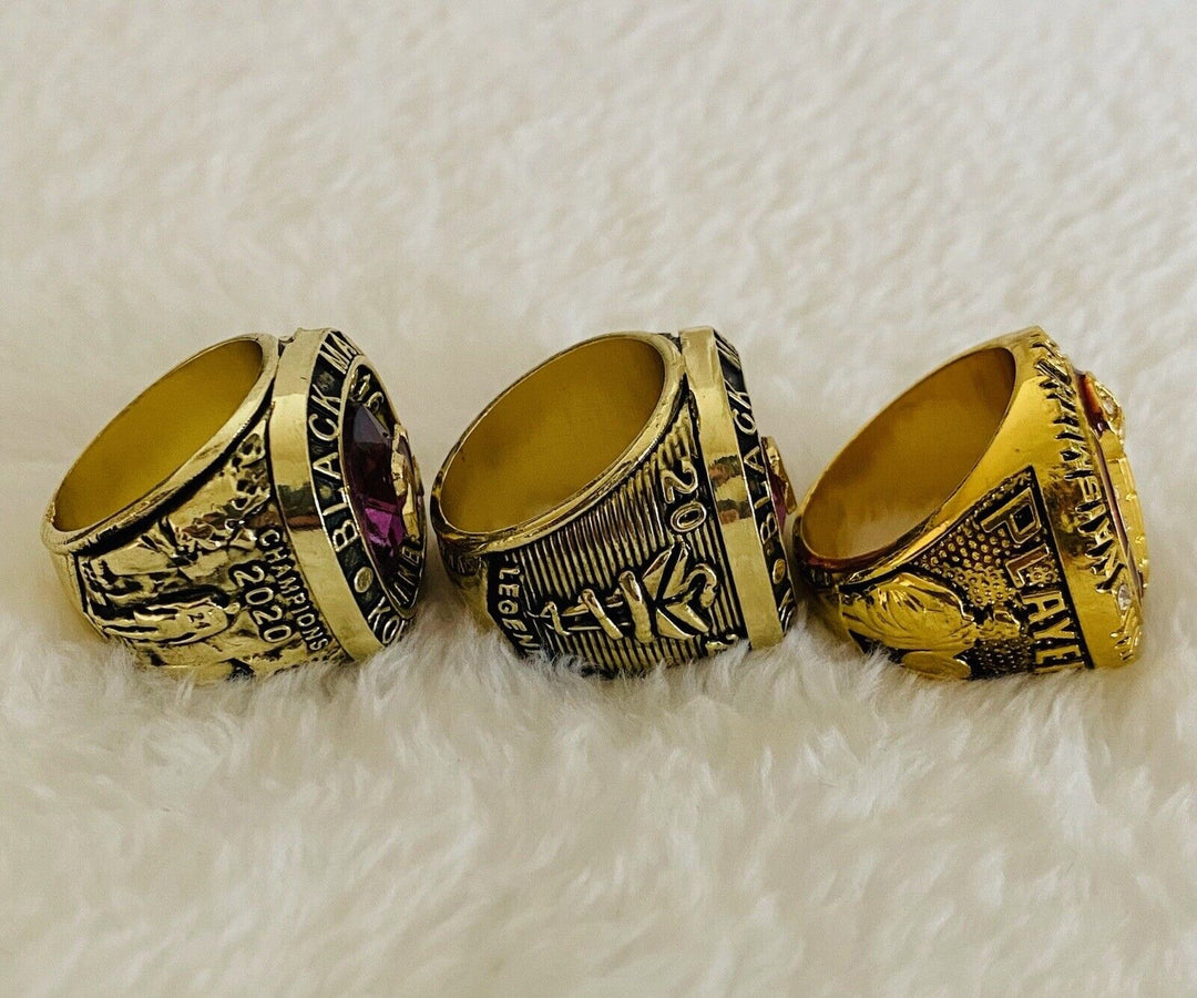 3 Pcs Los Angeles Lakers Kobe Bryant Ultimate Ring Collection Set,  SHIP - EB Sports Champion's Cache