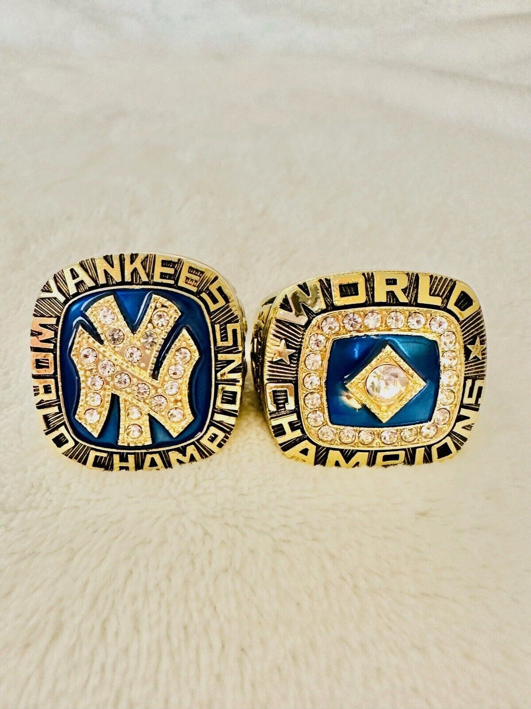7 PCS NEW YORK Yankees World Series Champions Ring Set W Box, US SHIP 1977-2009 - EB Sports Champion's Cache
