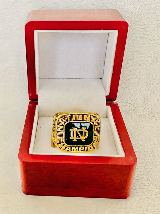 1977 Notre Dame Championship Display fan Ring W Box, US SHIP Joe Montana - EB Sports Champion's Cache
