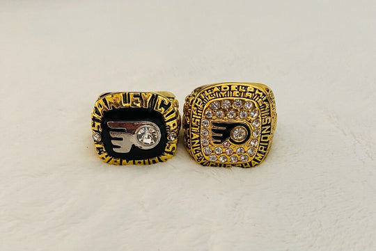 2 Pcs Philadelphia Flyers Stanley Cup Championship Ring Set,  SHIP - EB Sports Champion's Cache