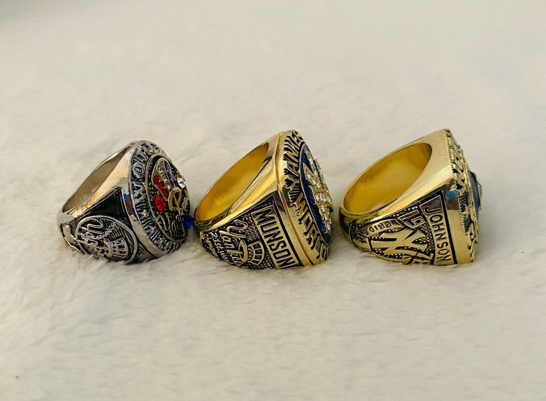 3 PCS NEW YORK Yankees World Series Champions Ring Set W Box, US SHIP 1963/77/78 - EB Sports Champion's Cache