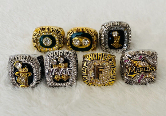 MIAMI Ultimate Collection Championship Ring SET, US Ship NFL/MLB/NBA - EB Sports Champion's Cache