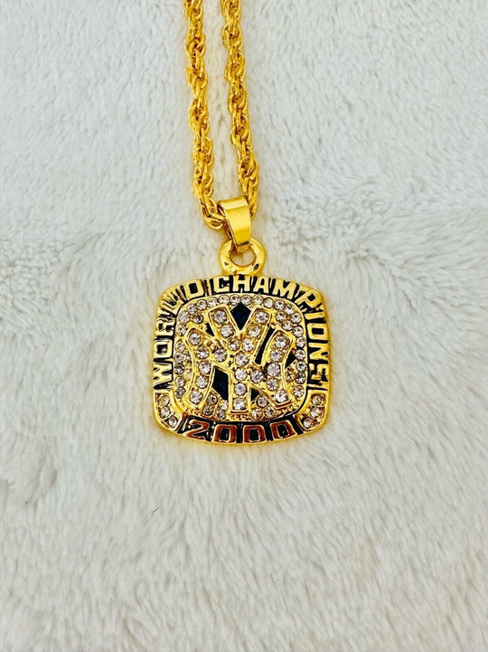 2000 NEW YORK Yankees World Series Championship Pendant Necklace,  SHIP - EB Sports Champion's Cache