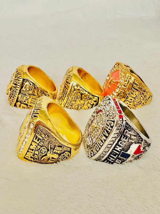 5 PCS University Of Texas LONGHORNS Championship Ring Set Replica, US SHIP - EB Sports Champion's Cache