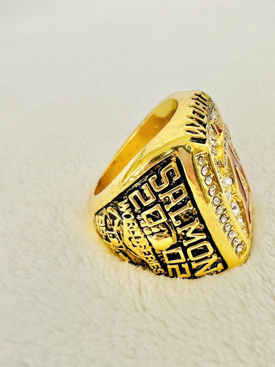 Tim Salmon - 2002 Anaheim Angels World Series Ring W Box,  SHIP - EB Sports Champion's Cache