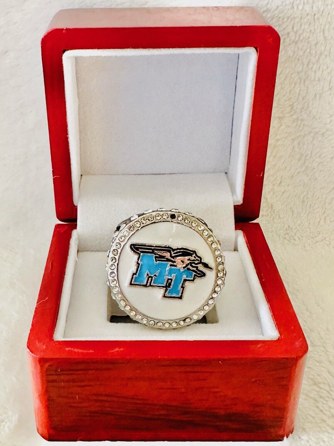Middle Tennessee State Blue Raiders SP Brass Championship Ring W Box, US SHIP - EB Sports Champion's Cache