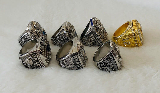 7 Tom Brady Ultimate Super Bowl Ring Collection Patriots & Bucs, US SHIP - EB Sports Champion's Cache