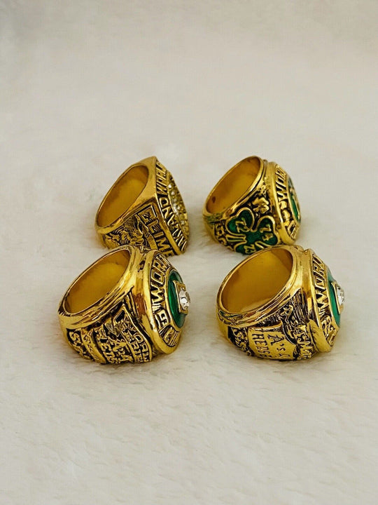 4 PCS Oakland Athletics World Series Ring Complete Set W Box, US SHIP 1972-1989 - EB Sports Champion's Cache