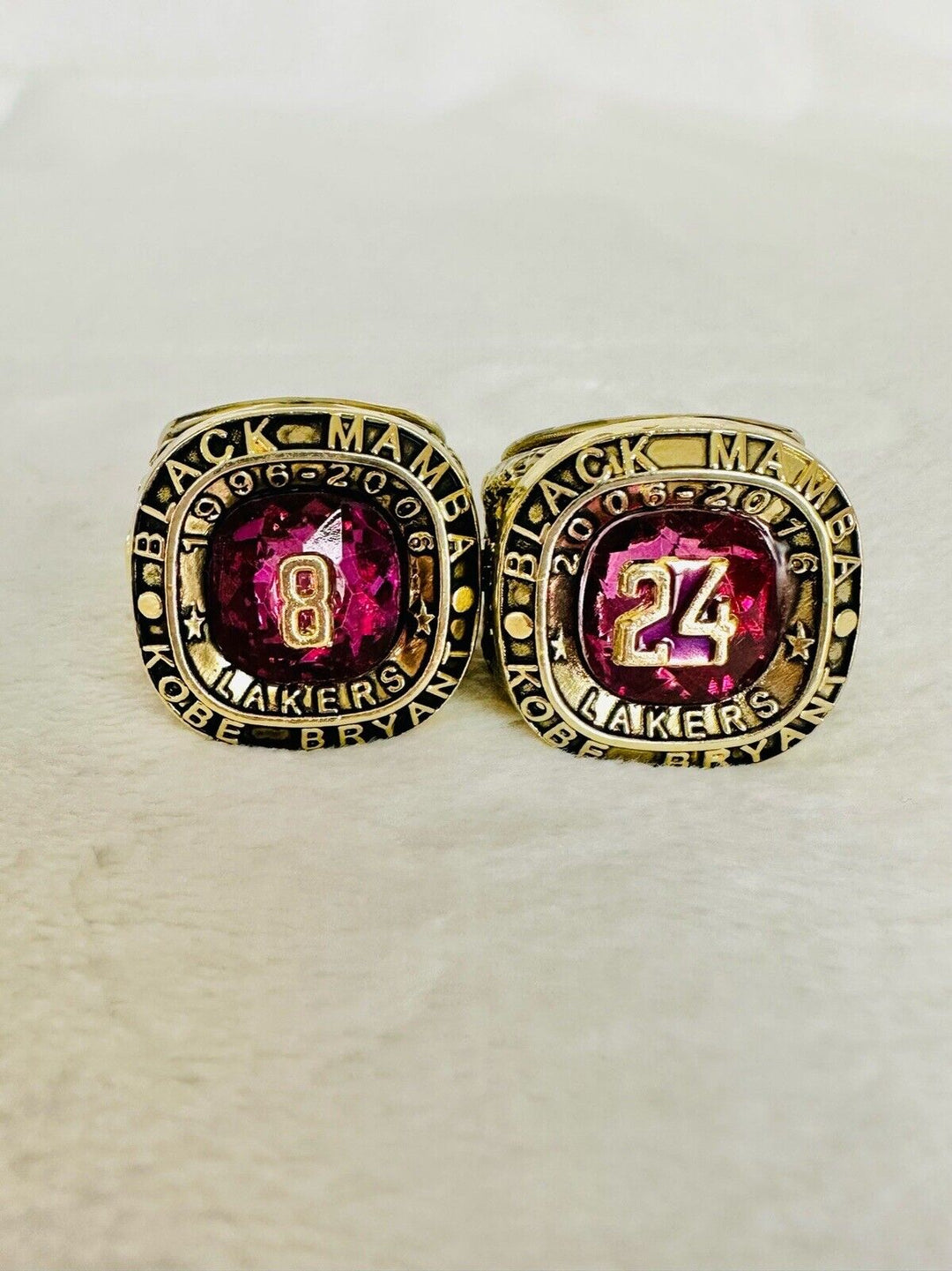 4 Pcs Los Angeles Lakers Kobe Bryant Ultimate Ring Collection Set, US SHIP - EB Sports Champion's Cache