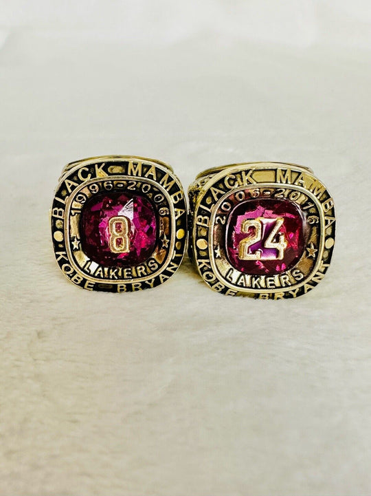 4 Pcs Los Angeles Lakers Kobe Bryant Ultimate Ring Collection Set, US SHIP - EB Sports Champion's Cache