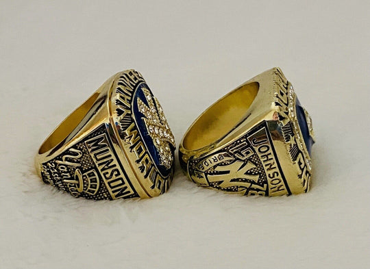 2 PCS NEW YORK Yankees World Series Champions Ring Set,  SHIP 1977/78 - EB Sports Champion's Cache