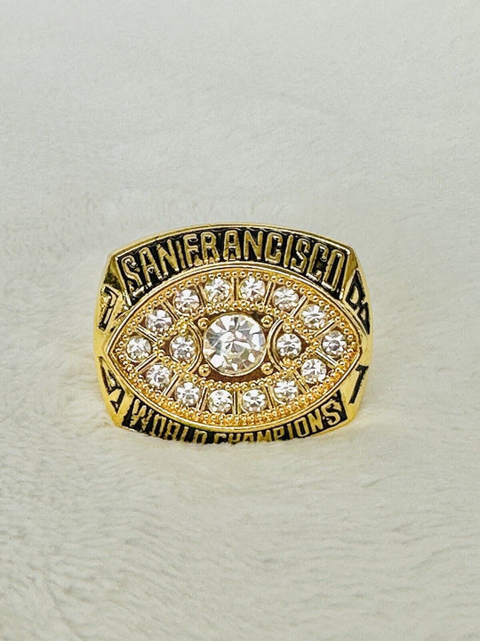 1981 San Francisco 49ers JOE MONTANA Ring W Box Championship, USA SHIP - EB Sports Champion's Cache