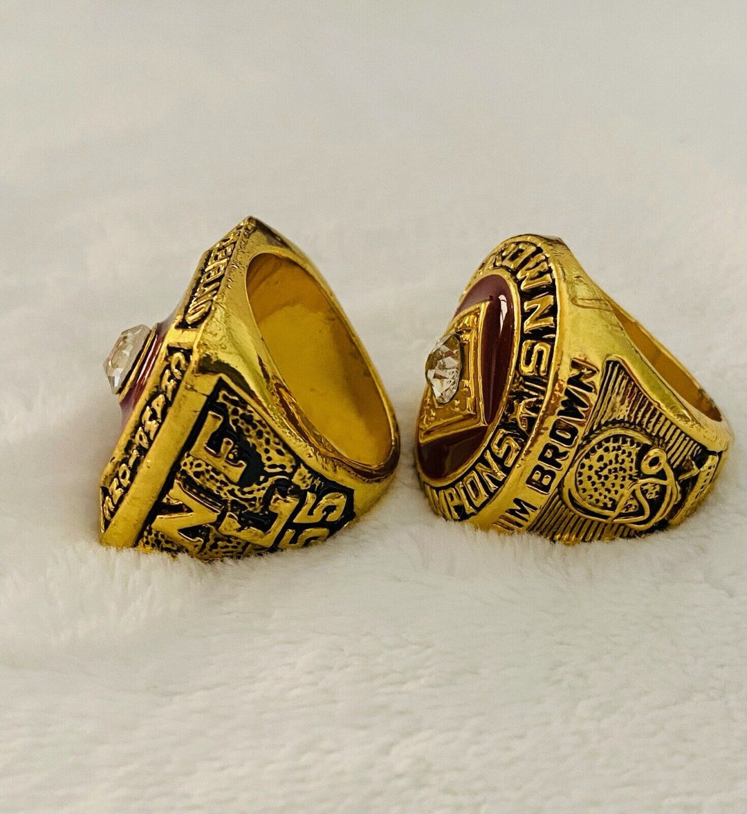 2PCS Cleveland Browns Championship Ring SET- NFL Championship, US SHIP - EB Sports Champion's Cache