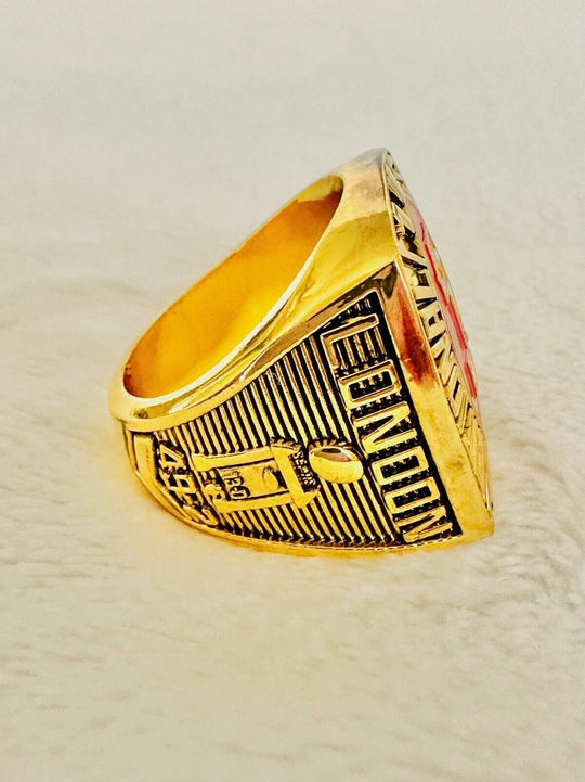 1997 Nebraska Cornhuskers 18k GP Brass Championship Ring W Box, US SHIP - EB Sports Champion's Cache