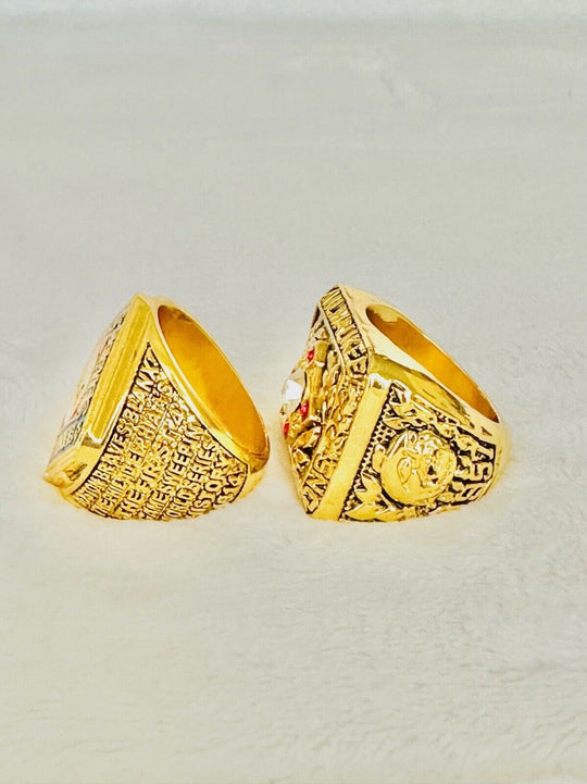2 PCS Braves World Series Champion Ring Set, US SHIP 1914 & 1957 - EB Sports Champion's Cache