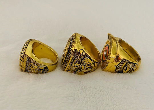 3 PCS Chicago Bears Rare Championship Ring SET W Case, US SHIP - EB Sports Champion's Cache