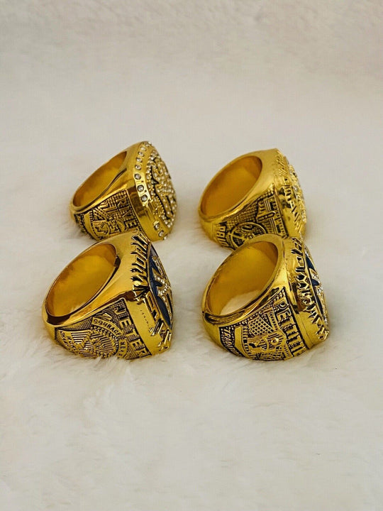 4 PCS NEW YORK Yankees World Series Champions Ring Set, US SHIP 1996-2000 - EB Sports Champion's Cache
