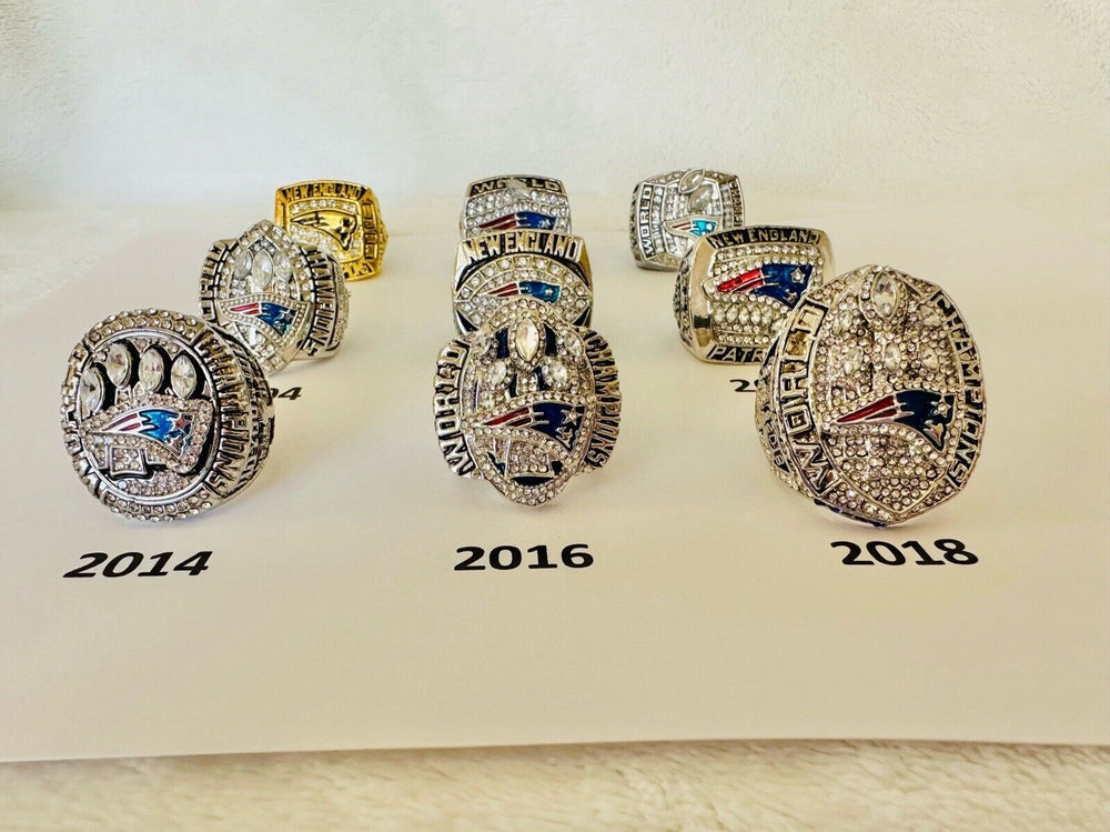 New England Patriots Championship Ring W Box Brady, US SHIP, PICK YOUR RING! - EB Sports Champion's Cache