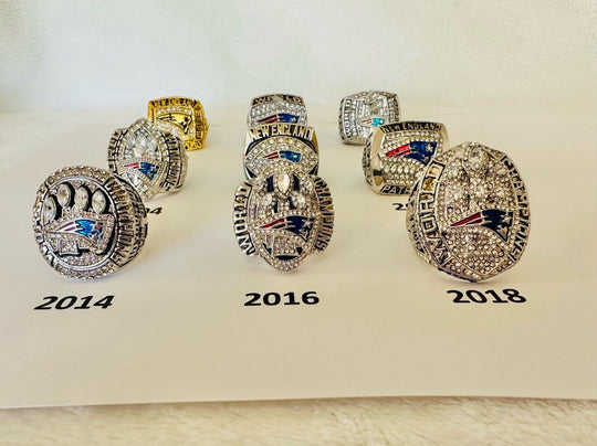 New England Patriots Championship Ring W Box Brady, US SHIP, PICK YOUR RING! - EB Sports Champion's Cache