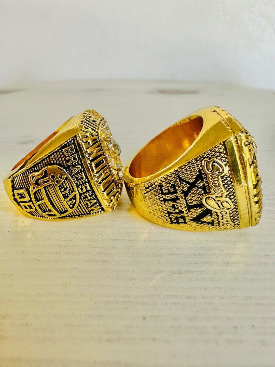 2 PCS Pittsburgh Steelers Ring -Super Bowl Championship SET W Case, US SHIP 78/9 - EB Sports Champion's Cache